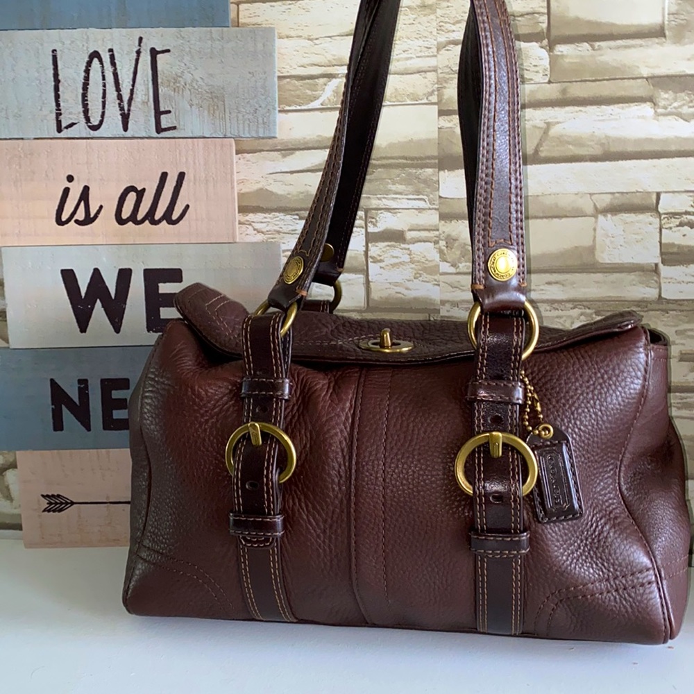 COPY - EUC Coach “Chelsea” Pebbled Satchel✨ (#10953)